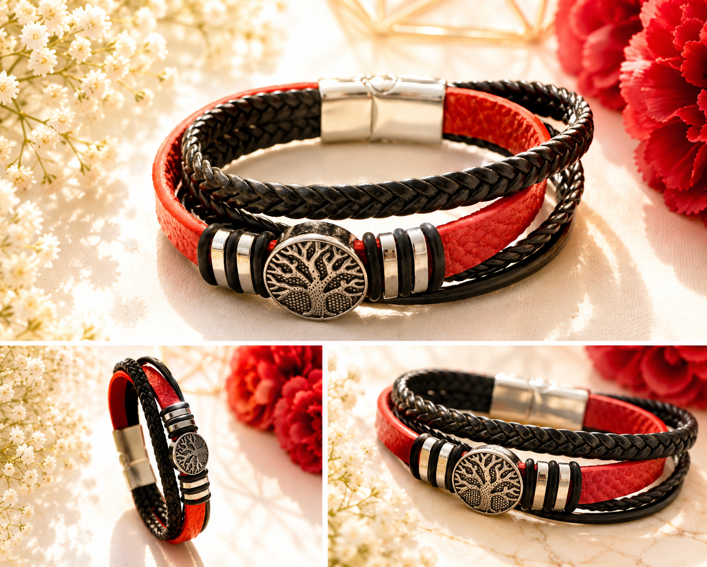 • Gentlemen, We've Got Something Special For You!
New men's bracelets have arrived! From sleek magnetic styles to meaningful faith-inspired designs, these bracelets add the perfect touch of confidence and style to any outfit.Limited edition quantities