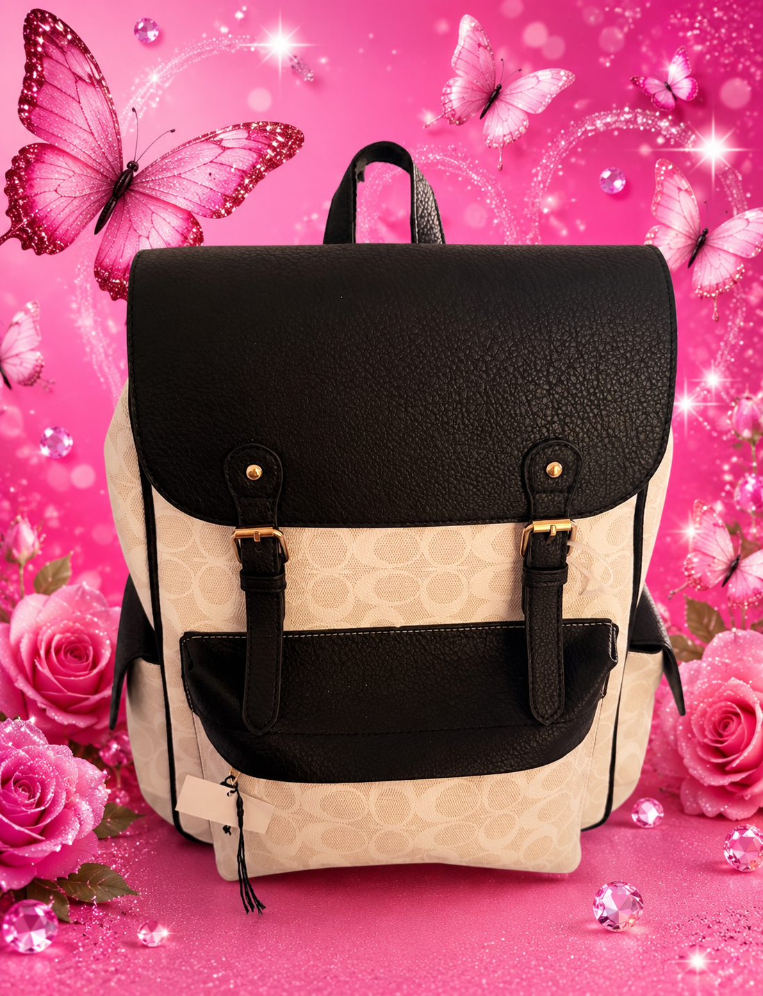 Want to feel cozy&stylish🦋 enjoy this handbag with lots of pockets to store in all you accessories and more 👛