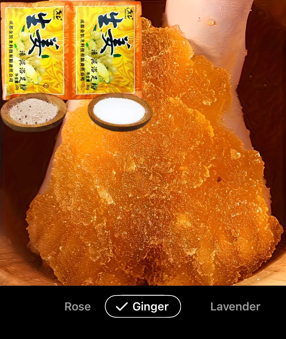 4 Scented Crystal Mud Foot Soaking Spa, No Power Required, Cleansing And Nourishing Foot Care Salts And Soaking $1.00 EACH OR $4.00 for $4.00