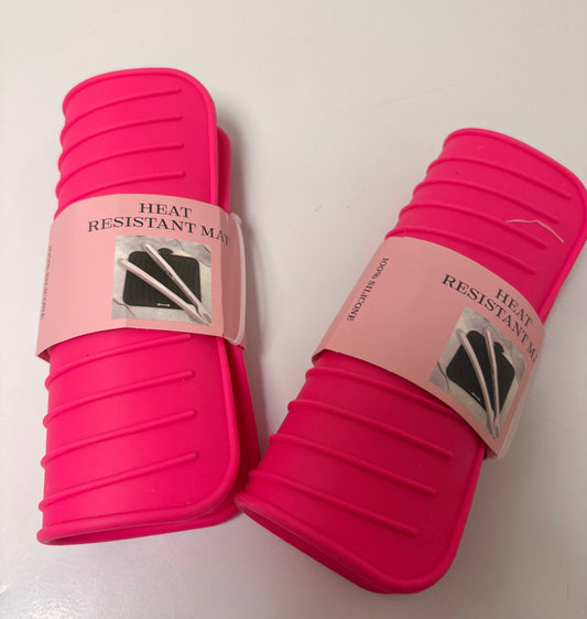 Heat Resistant Hair Iron Mat/ AVAILABLE IN teal Color and pink COLOR  $5.00 EACH