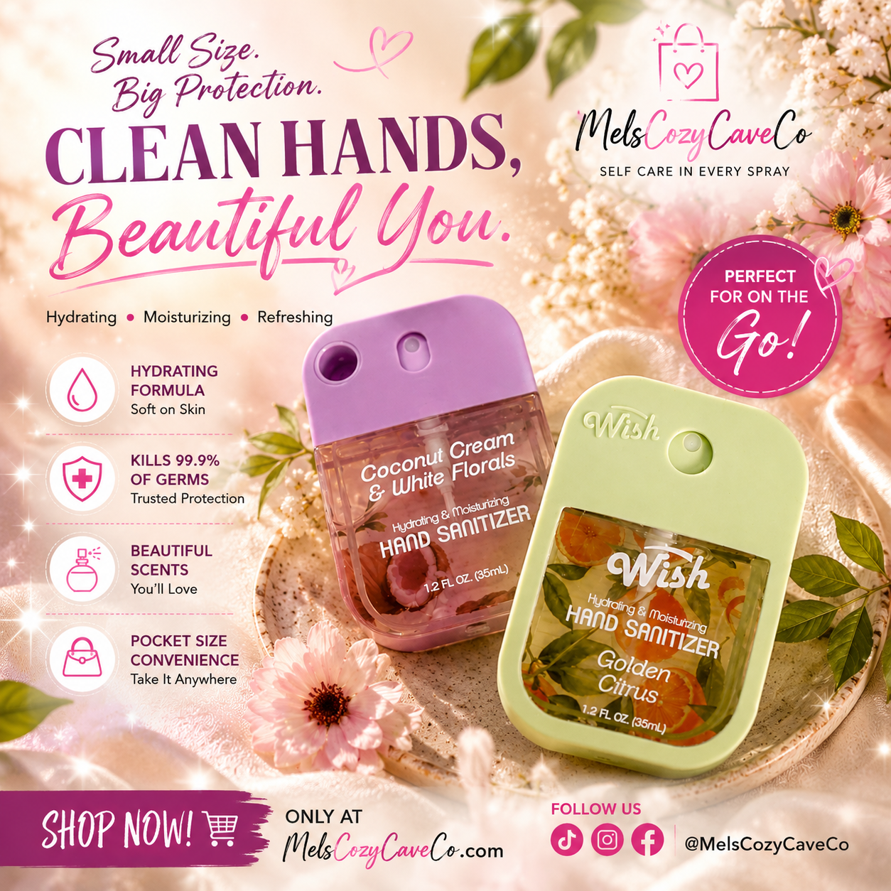 Hydrating&moisturizing Hand Sanitizer Golden Citrus