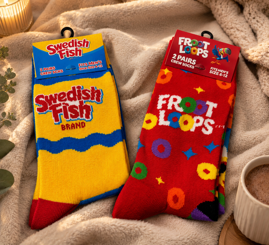 Swedish Fish Brand 2-Pairs Crew Socks $10.00
