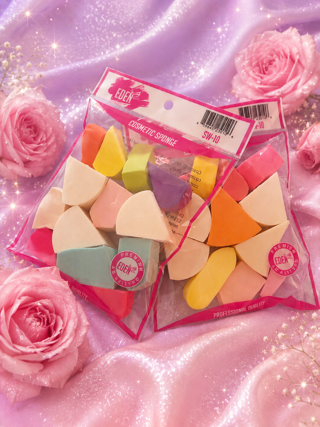 Get that flawless makeup look with our colorful Cosmetic Sponge Set! 💖 These soft, versatile sponges are perfect for blending foundation, concealer, cream blush, and more for a smooth, airbrushed finish. ✨

🌷 Soft & gentle on skin
🦋
